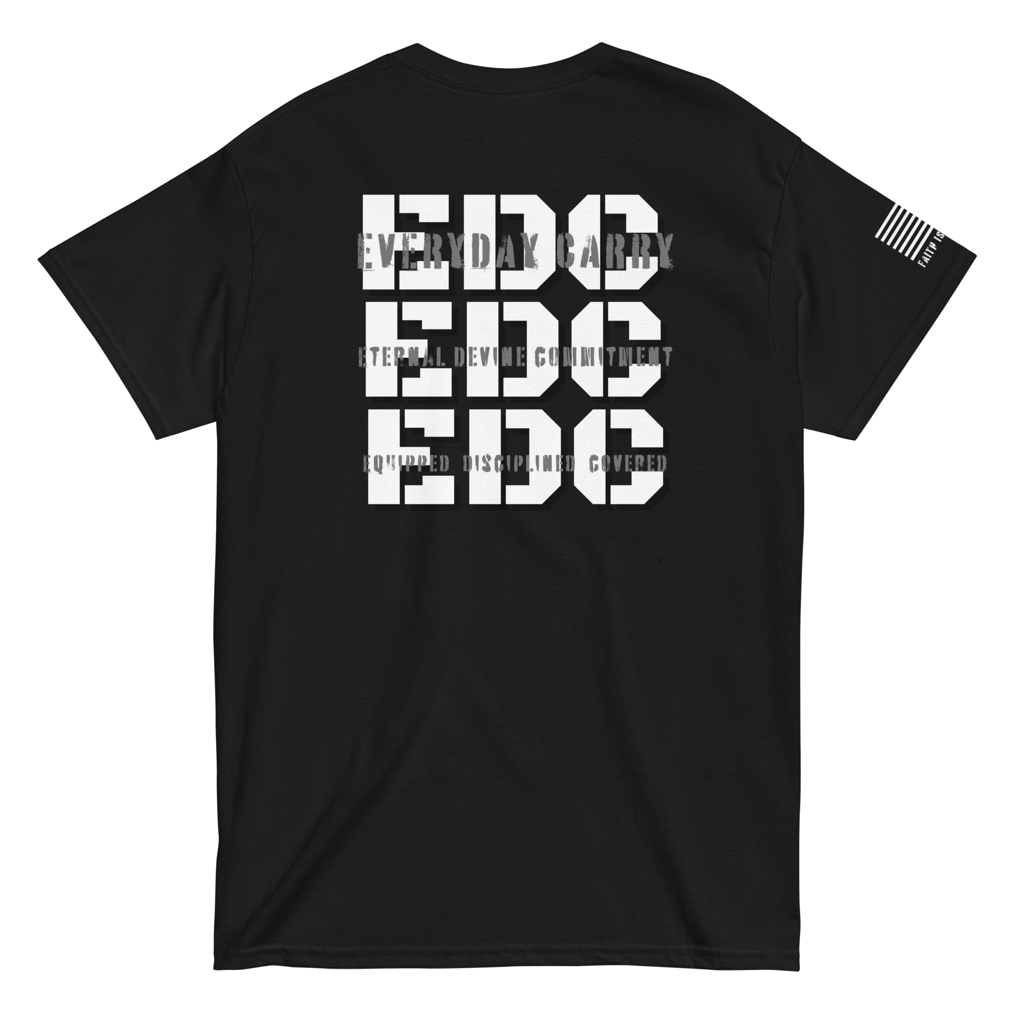 Spiritual Special Ops EDC tee featuring triple acronym design